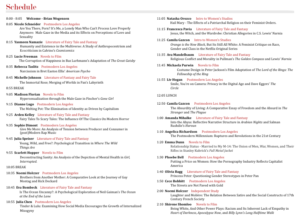 The Program for the Honors Humanities Symposium.