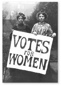 American suffragettes in the early 20th century. Source: The Library of Congress