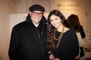 Eastern Star Gallery Student Sofia Cappello '16 and her Dad, Alex Cappello, at Nothing Gold Can Stay. Photographer: Siena Deck ‘16
