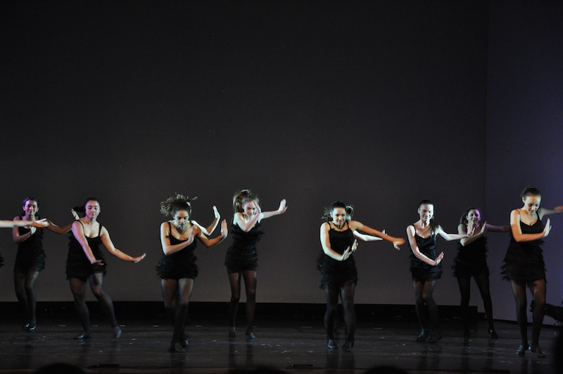 Archer dancers perform at the Night of Dance. Photographer: Marcela Riddick ‘16