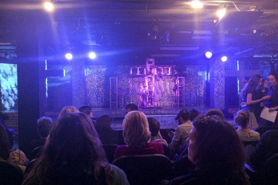 The crowd eagerly awaits the premiere of Jesus Christ Superstar. The set was assembled by set designer Susan Luckenbach. Photographer: Shishi Shomloo 15