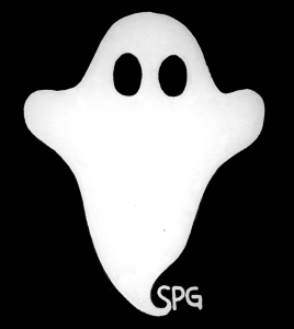 The company logo, designed by Miklaucic and Seaman. Taken from the Phantom Spooge Facebook page and used with permission by Miklaucic and Seaman.