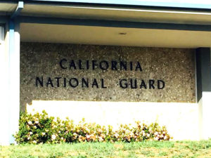 Center for the California National Guard in Los Angeles, CA on VA property. Like the Army Reserve, The National Guard, according to a study on PTSD, are also 24.5% more likely to have PTSD after returning from deployment. Phototgrapher: Haley Kerner '16