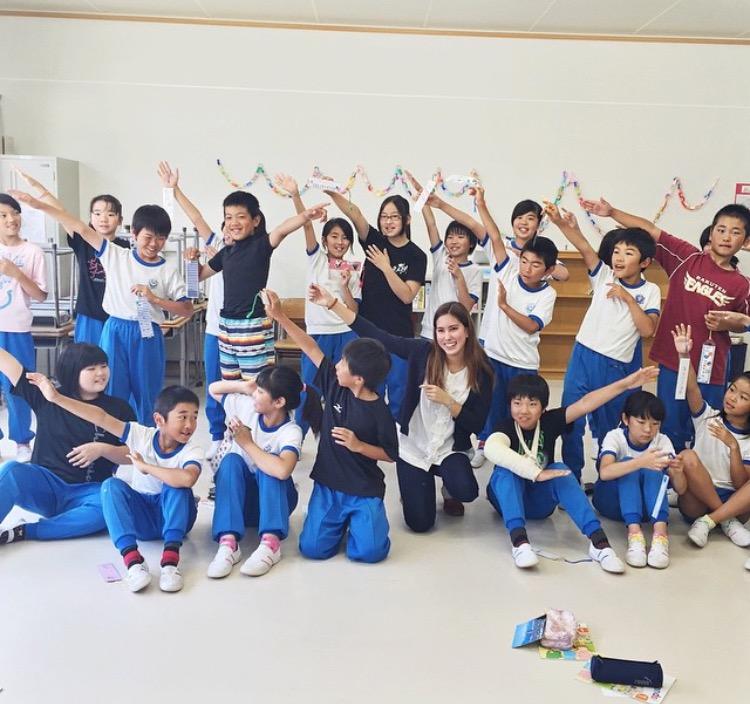 Mari Goldberg visits the Unozumai Elementary School in Tohoku, Japan.
Picture used with permission from Mari Goldberg. 