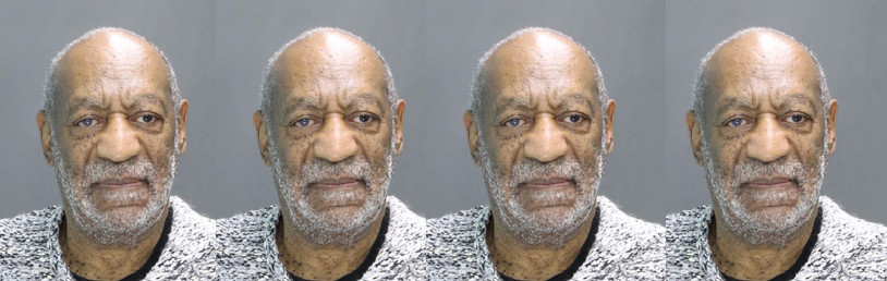 Bill Cosby poses for his mugshot. He was arrested and charged in Pennsylvania on Dec. 30, 2015 for aggravated indecent assault. Photo illustration by Isabelle Kantz using Cosbys mug shot on the Montgomery County Office of the District Attorney.