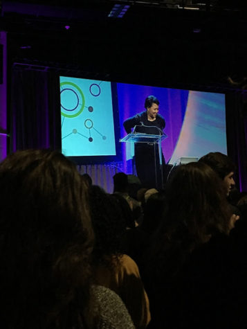 Dr. Mae Jemison had an inspirational talk with the students and teachers at the conference. She talked a lot about being a female in the scientific field. 