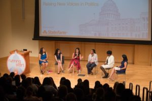  Running Start's annual Young Women's Political Summit at Georgetown University's McDonough School of Business last summer. The summit is a nonpartisan training to prepare young women to run for elected office. Photo courtesy of Susannah Wellford. 