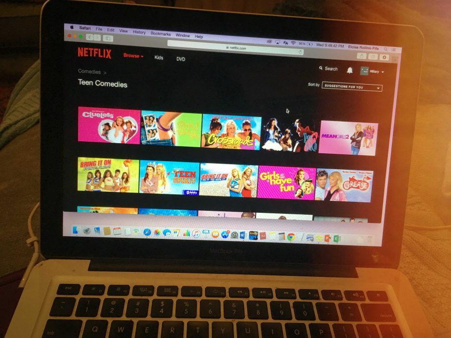 The Netflix Teen Comedy page displays movie options. Although 14 of them were released in 2011 or later, only one of these movies was released in theaters by a major film distributer. In fact, the most recent box-office success in the bunch is 2005s Sisterhood of the Traveling Pants, which barely qualifies as a comedy.