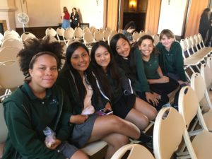 Ninth grade students spent their x-block at the "Women in Film" panel. They got to hear different female powers in the industry and their advice to students. 