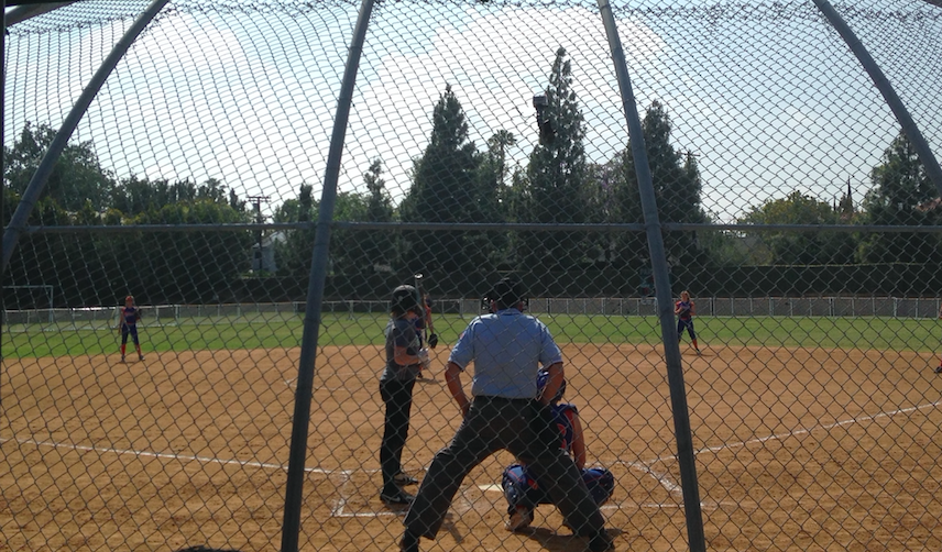The Archer Softball team playing in their final game of the season. The team competes in the Liberty League. 