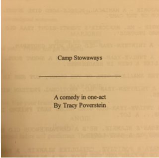 The play Camp Stowaways was written by Artistic director Tracey Poverstein. The Middle school play has turned into an all-school play with a few Upper school students joining the cast.  Photo Courtesy of Jayla Brown 18. 