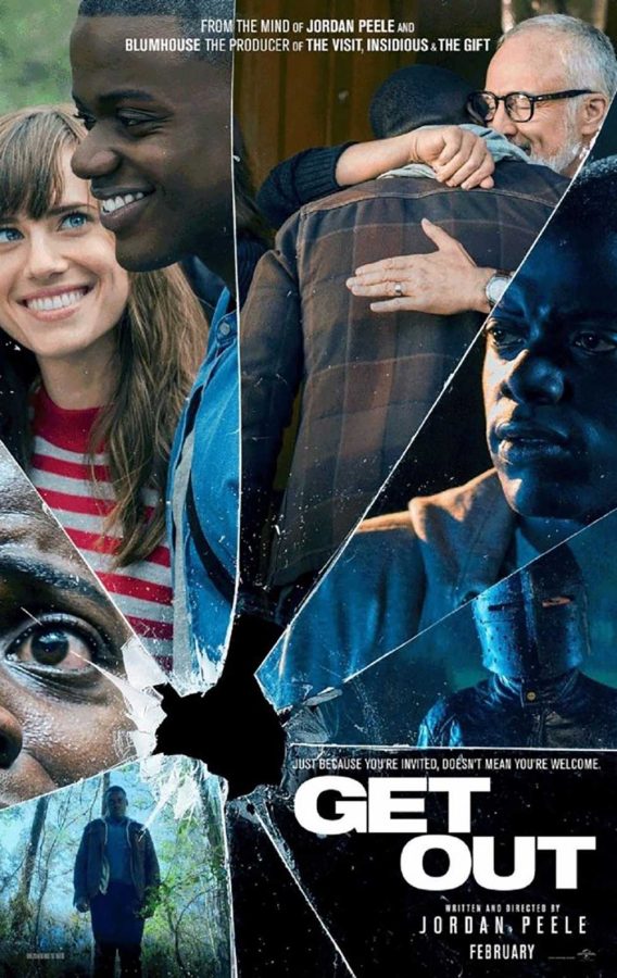 Featured above is the Get Out promotional poster. The movie is a mystery thriller and was released 
in the U.S. on February 24. Image source: Get Outs official website. 