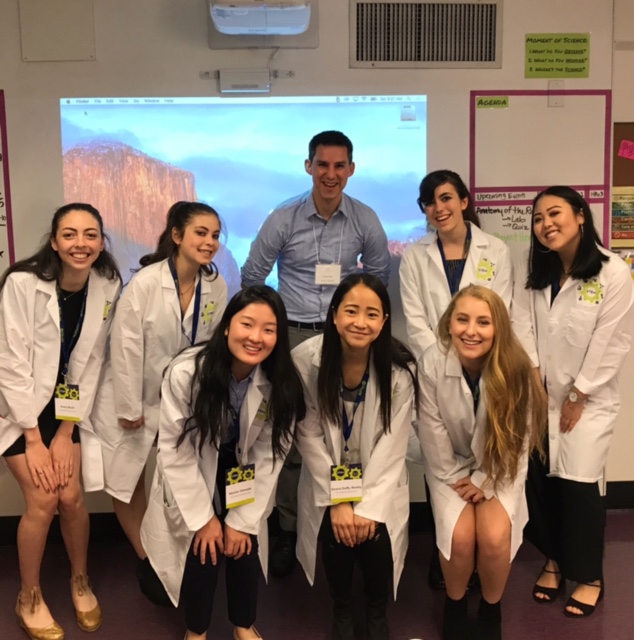 Students in a section of Honors Research pose before the symposium commences. These students designed their own year-long experiments based on their own interests and passions. Photo courtesy of Seana Duffy-Reddy 17.