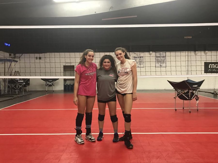 Nathanson, Ohlbaum and Boehm after practice at Vertical Sports Performance, where the team trains. The captains chose family as the teams word for the year. 