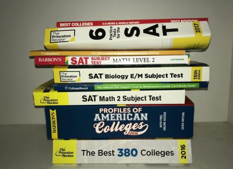 My older sisters SAT prep books. There are many problems that exist within the standardized testing process. 