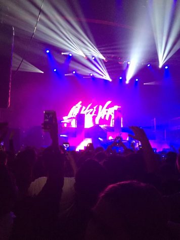 Lil Uzi Vert concert on Friday Feb. 2, at the Shrine Expo Hall near USC.  Many people were recording and taking pictures on their phones. 