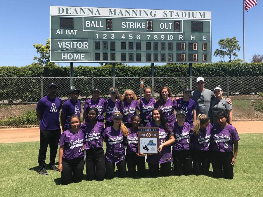 Archer Softball at the Deanna Manning Stadium for the CIF championship game. Archer lost 2-12 to Serra High School. 