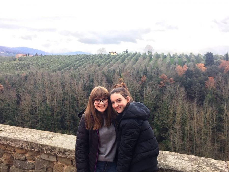 My sister Maya Wernick (left) and I in the Italian countryside. Italy is perfect for picky-eating; all the plain pasta you can get!