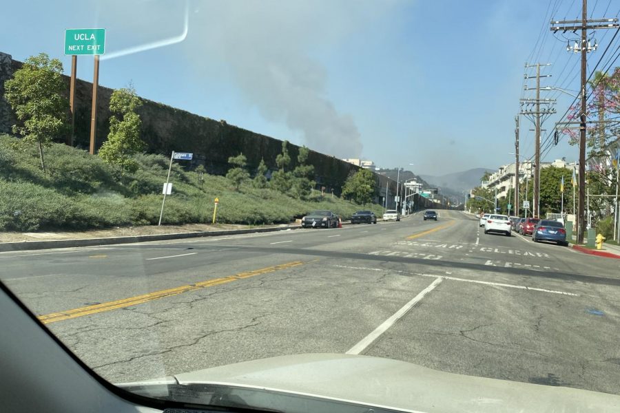 The Getty fire, as seen driving on Sepulveda Boulevard, burned 745 acres. As wildfires become more and more common, it is important that we do not normalize the destruction they bring.