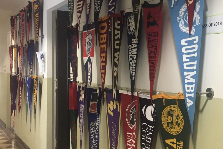 In the college admissions corridor, various pennants hang along the walls representing the past two years where Archer graduates have matriculated. For people of color, the harmful effects of microagressions surrounding the college admissions process has become an area of discomfort and discouragement, as topics such as race, athletics and socioeconomic status arise.