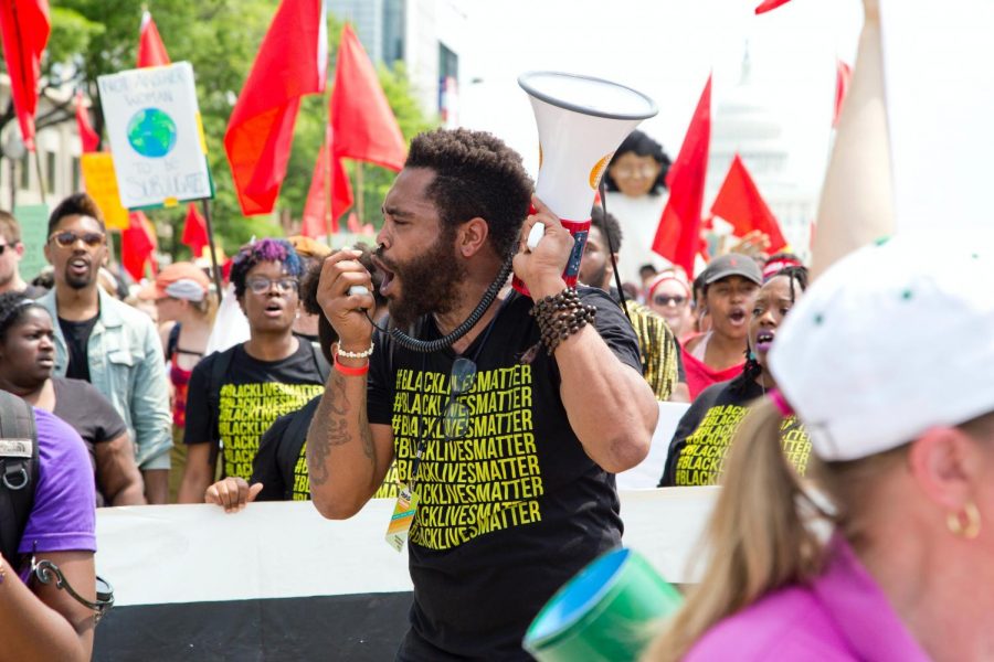 In Northwest Washington the District of Columbia, the Black Lives Matter movement fires up at a protest during the Peoples Climate March. All photos on Unsplash.com are relicensed for reuse.