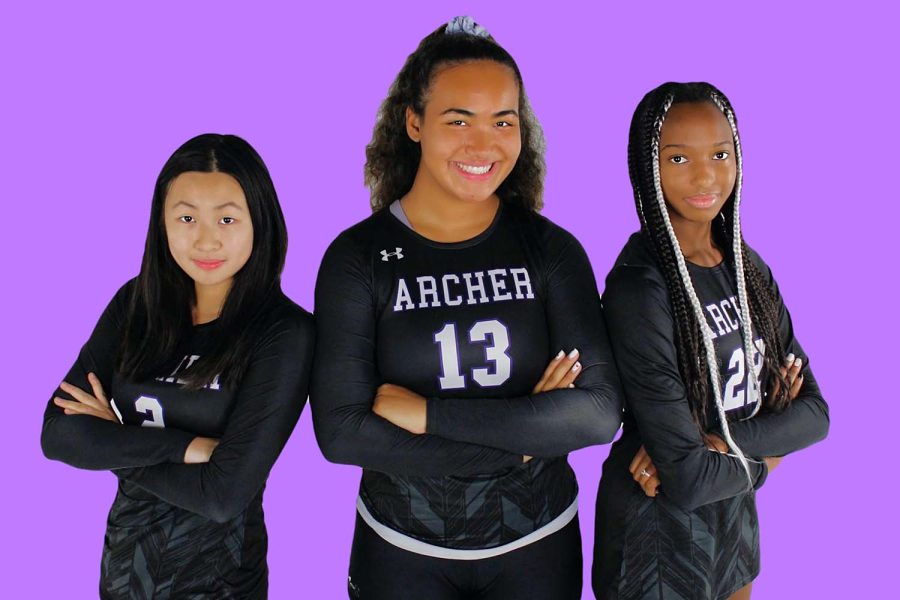 Seniors Katelyn Chi, Vaughan Anoai and Shaunael Milton are celebrated for their contributions to Archers varsity volleyball team. I cried so hard because I was so proud, senior Marissa Gendy said. It [the night] is one to remember.