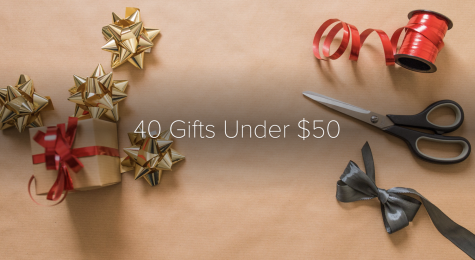 Happy holidays with this cheerful gift guide. Celebrate the merry season with a gift for everyone on your list, without breaking the bank. This guide feature 40 gifts all under 50 dollars.