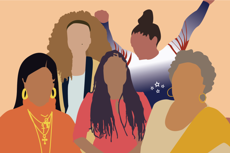 Rihanna, Janet Jackson, Ava DuVernay, Simone Biles and Toni Morrison are depicted above. The month of March is recognized in the United States as Womens History Month, and in this piece, I wanted to highlight a handful of women I found inspirational and influential.
