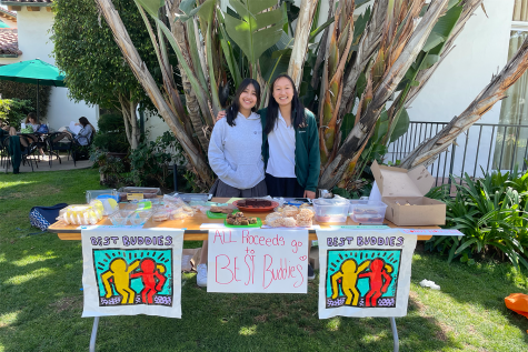 Juniors Alyssa Ponrartana and Natalie Kim sell pastries as apart of the Best Buddies school fundraiser. Organizations such as Best Buddies create opportunities for IDD and non-IDD individuals to form connections. “People assume that people with disabilities can't do anything but that could not be further from the truth,” Ponrartana said. “It's the things that make everyone different ... that make the world what it is. And so embracing all their qualities and acknowledging that they're so capable is really important.”