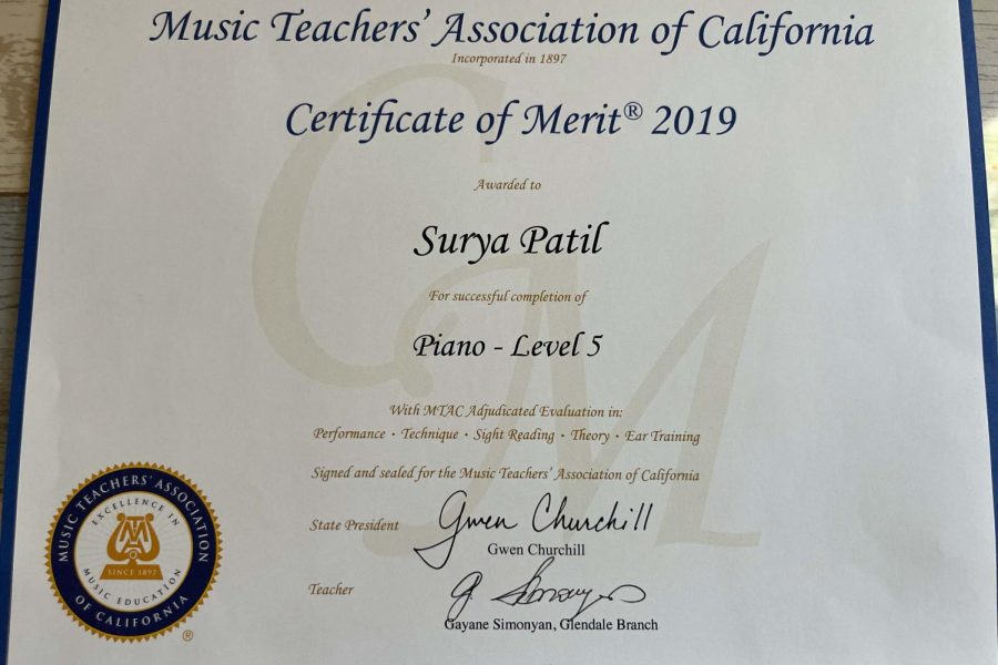This is a certificate I received after passing level five of Certificate of Merit in 2019 for piano and music theory. When I received it in the mail, my first emotion was relief, because I knew I would be free of judgement from the people around.