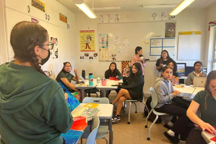 Hermanas Unidas holds an affinity meeting for Archer students who identify as Latina or Hispanic. Archer offered six different affinity spaces Nov. 1 to upper school students. 