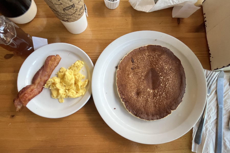 My meal included pancakes and a side of bacon and scrambled eggs. After one bite, I was immediately hooked. I knew that the Good Neighbor Diner would forever be one of my all-time favorite restaurants.