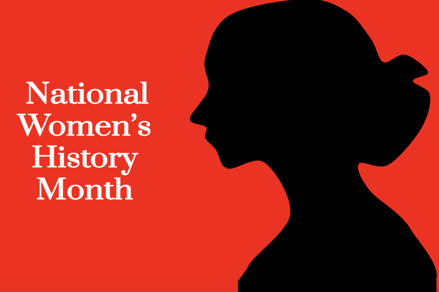 A+womans+silhouette+faces+the+words+National+Womens+History+Month.+As+we+roll+through+the+month+of+March%2C+we+celebrate+the+incredible+achievements+of+women+throughout+history.+This+year%2C+the+National+Women%E2%80%99s+History+Alliance+honors+the+theme+of+%E2%80%9CCelebrating+Women+Who+Tell+Our+Stories.%E2%80%9D+%28Graphic+Illustration+by+Azel+Al-Kadiri%29