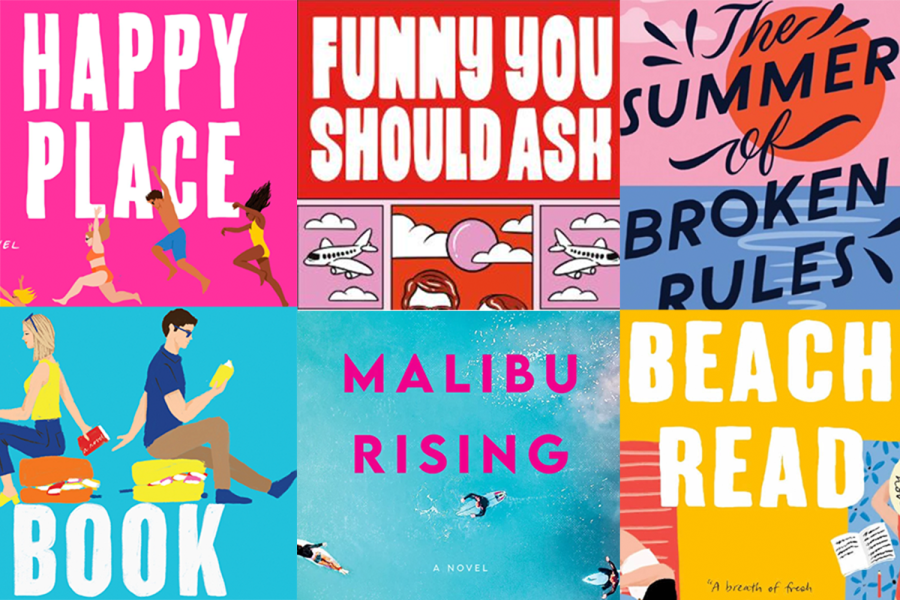 These are six books I consider the perfect summer reads. They all take place in summer and are wonderful novels to keep you reading all season. (Graphic Illustration by Olivia Hallinan-Gan)
