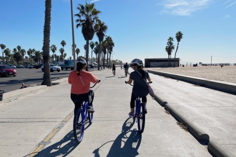 My mother and I ride bikes at Santa Monica Beach. We had an amazing time with this activity last summer, and I would highly recommend trying it.