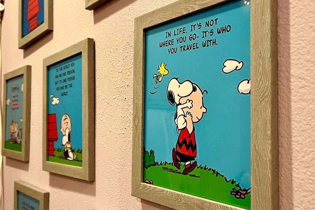 A picture of Snoopy riding Charlie Brown’s back states a life lesson Charles M. Schulz highlights through these characters in Peanuts. We should appreciate the positive influences comics and childrens books have had on our lives but also challenge the biases weve developed through consuming these stories.
