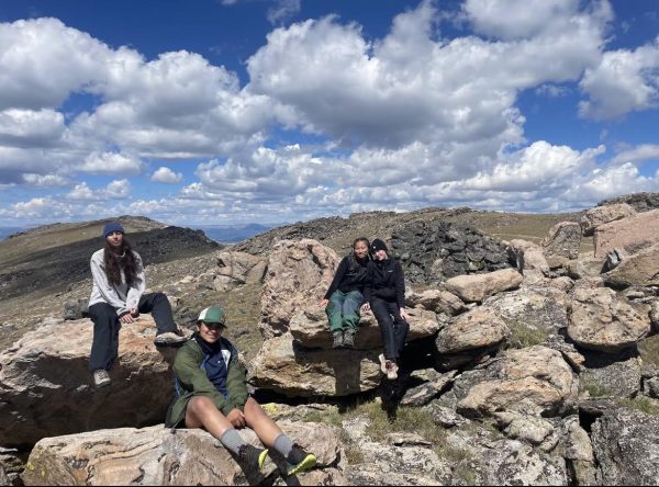 Juniors sit at Union Peak in Lander, Wyoming. From Aug. 25-Sept. 1, most members of the Class of 2025 went on Arrow Week, a hiking and leadership program that is a part of Archer’s curriculum.
