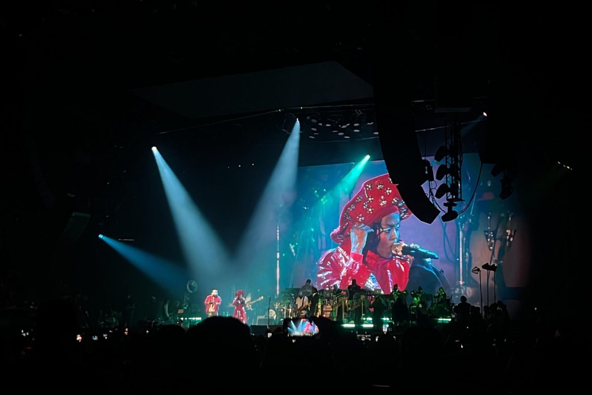 Lauryn Hill, touring as Ms. Lauryn Hill and the Fugees, sings Killing Me Softly With His Song alongside former band member Pras Michel Nov. 5. The engaging visuals, the performers and the crowds energy and the raw vocals made this concert unforgettable.
