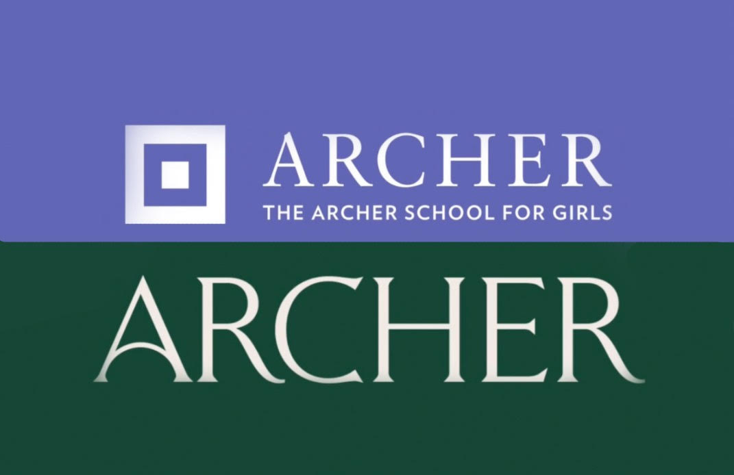 Archer’s old logo is pictured on the top of this image with the new logo below. The administration rolled out Archers rebranding Sept. 6, including their logos, tagline and website. 
