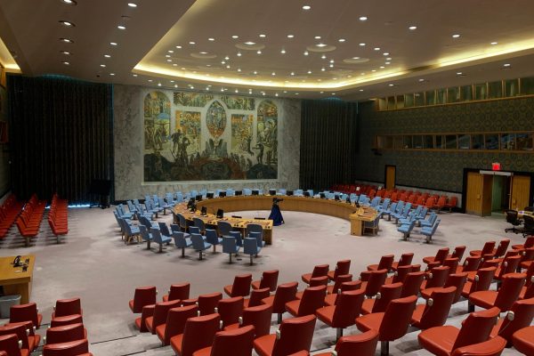 The Security Council Chamber lies empty on a June afternoon. During a guided tour of the United Nations Building in New York, I was lucky enough to go into the General Assembly, Security Council, ECOSOC and Trusteeship Council and learn about the purpose of each council.