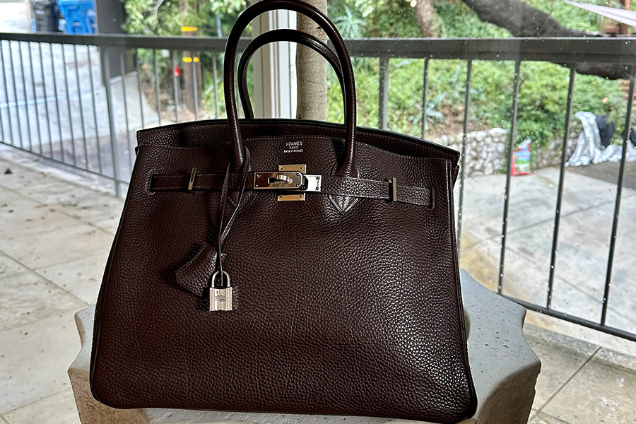 This beautiful 2000 Togo leather brown Birkin is part of a family friends cherished collection. With gorgeous silver hardware, this beautifully handled bag is just one of the classic and timeless bags. 