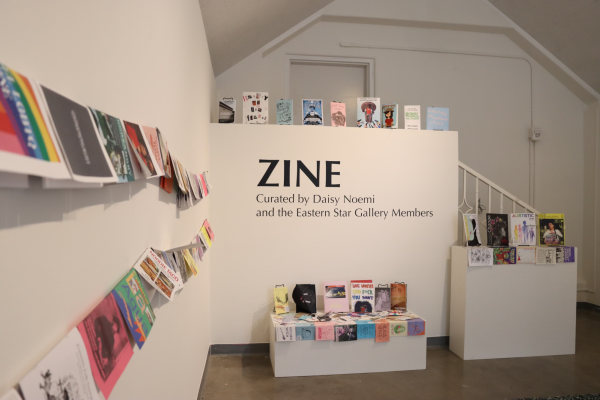 The Eastern Star Gallerys second show of the year, Zine, features political and activist zines, or small magazines. Photographer and artist Daisy Noemi, along with the Eastern Star Gallery members, curated the exhibit, which opened Wednesday, Jan. 24, during lunch. 