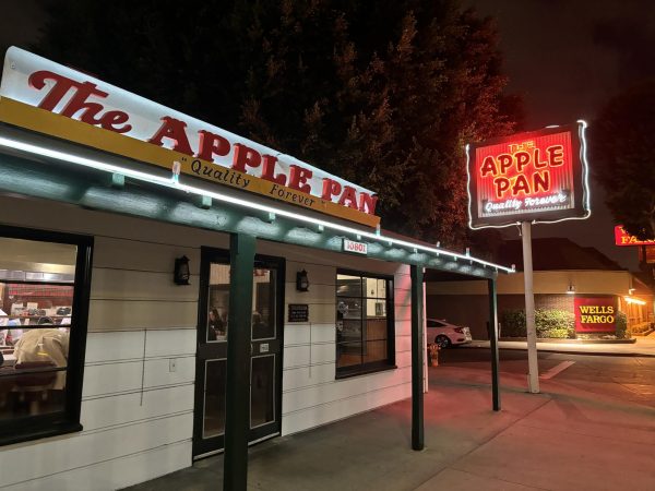 The Apple Pan has a classic look and feel, with their slogan outlined on all of their signs: Quality Forever. Their classic Hickoryburger has a unique, smoky flavor that Ive never tasted before. 