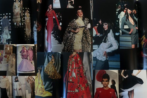 This collage features a book that showcases many of the Dior collections from 1947-2017. I hand selected a couple looks from collections dating back to the 80s all the way to 2015 that incorporate the trends I discuss in this column. 