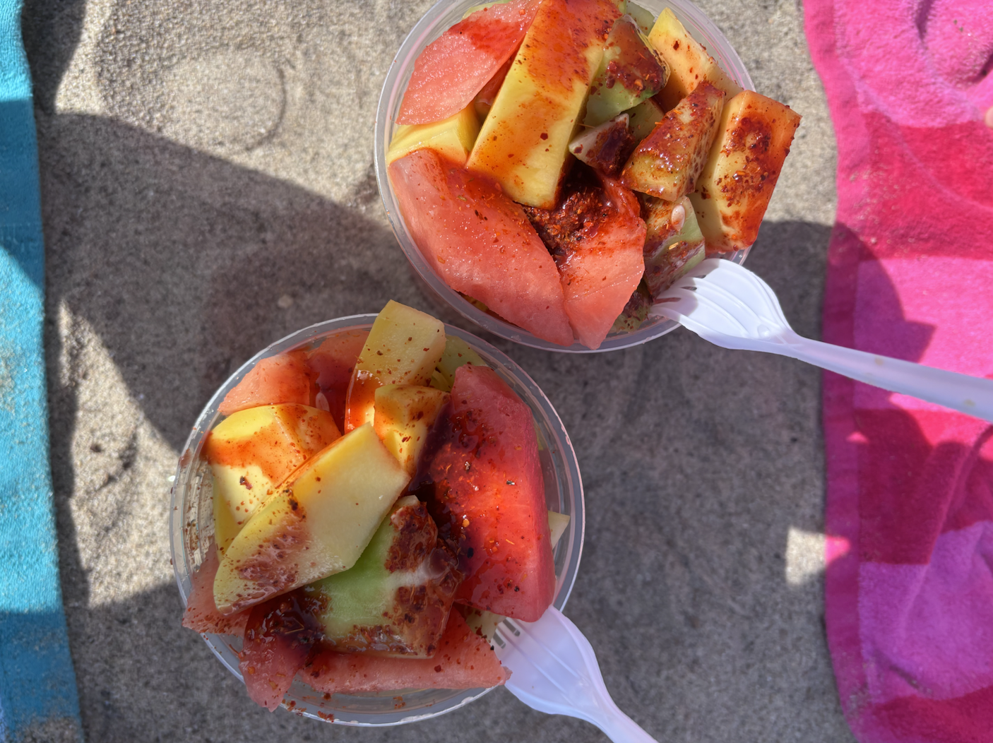 The fruit cart at Temescal Beach serves fresh, juicy fruit, including mango, watermelon and pineapple, all year long. From genuine encounters with the mainly-immigrant owners of these small businesses, I've made friends and been introduced to different cultures.