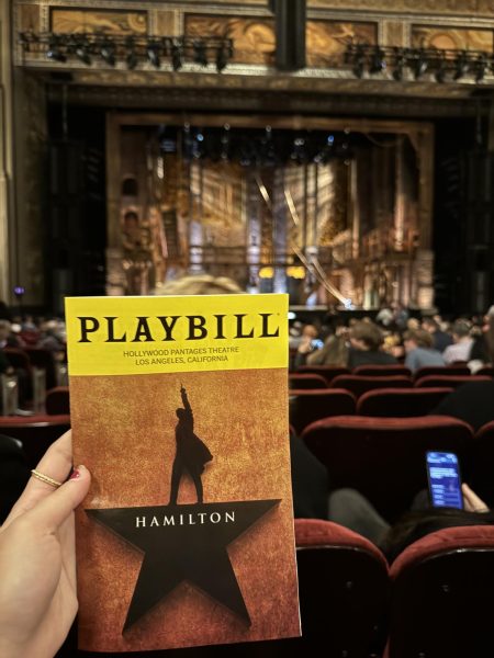 Rachel Chung is pictured holding the playbill for the show "Hamilton," which recently showed at the Pantages Theatre. Despite the term's reputation, "theatre kid" is actually something we can all relate to. 