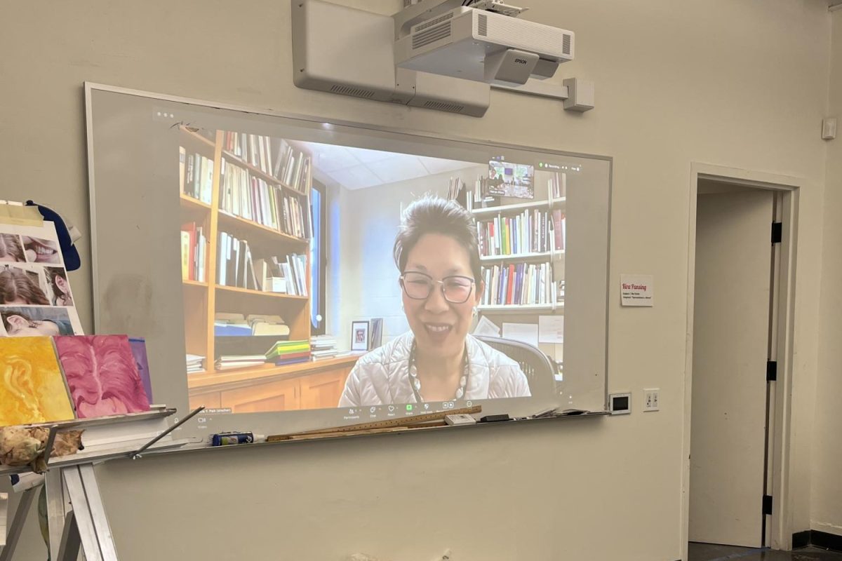 Tricia Paik discusses her career with Eastern Star Gallery students Thursday, Dec. 12, via Zoom. Paik, who is the director of the Mount Holyoke College Museum, hosted the first of the three-part sessions on arts-related career paths. 