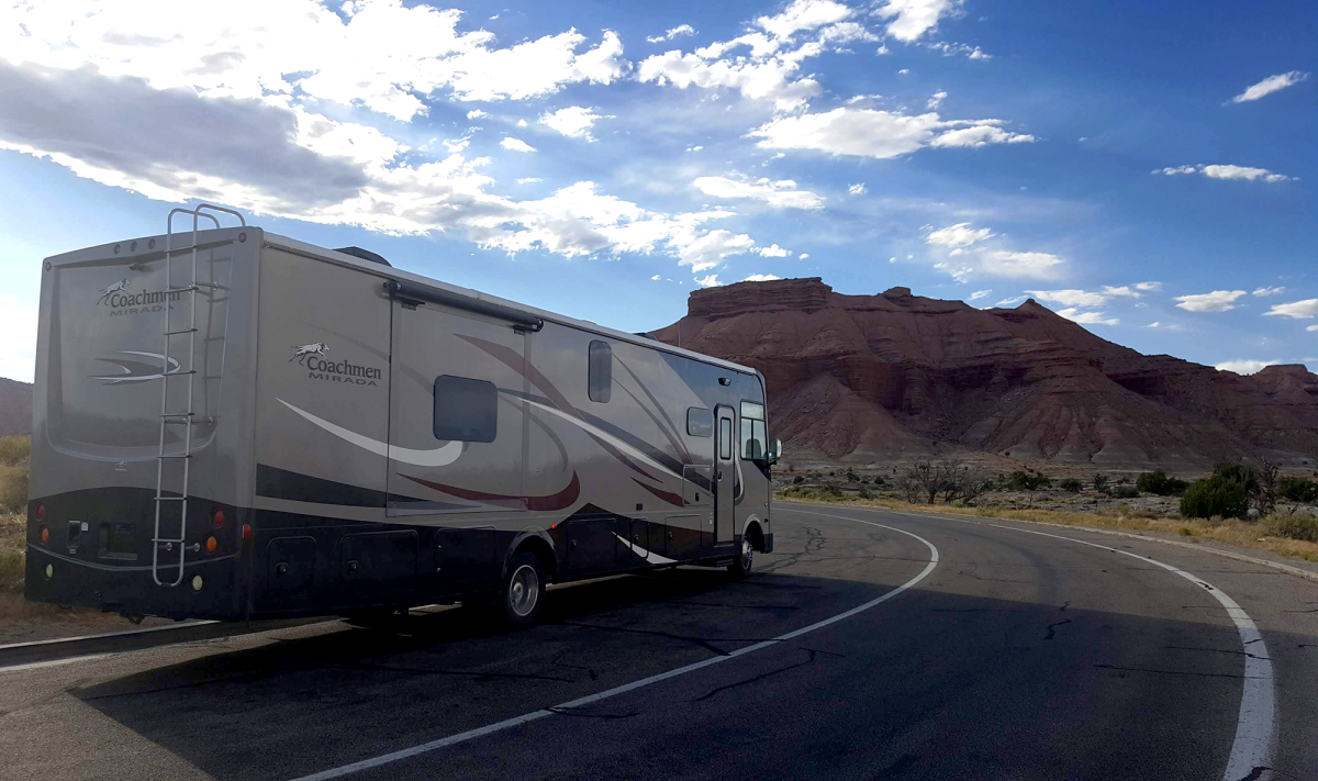 Our family's RV sits along the side of an empty stretch of New Mexican highway. In 2022, we drove through Saguaro National Park on our way to Los Angeles, stopping to see the biggest steak in the United States in Amarillo, Texas, and to taste chile-flavored ice cream in Hatch, New Mexico — the Chile Capital of the World.