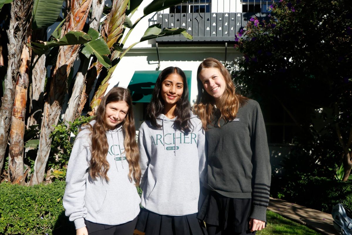 Jaya Srinivasan (’28), Sarah Rosenson (’28) and Maggie Collins (’28) share their thoughts on the fundraiser. “It’s important to raise awareness for Children’s Hospital and support the cause,” Srinivasan said.
