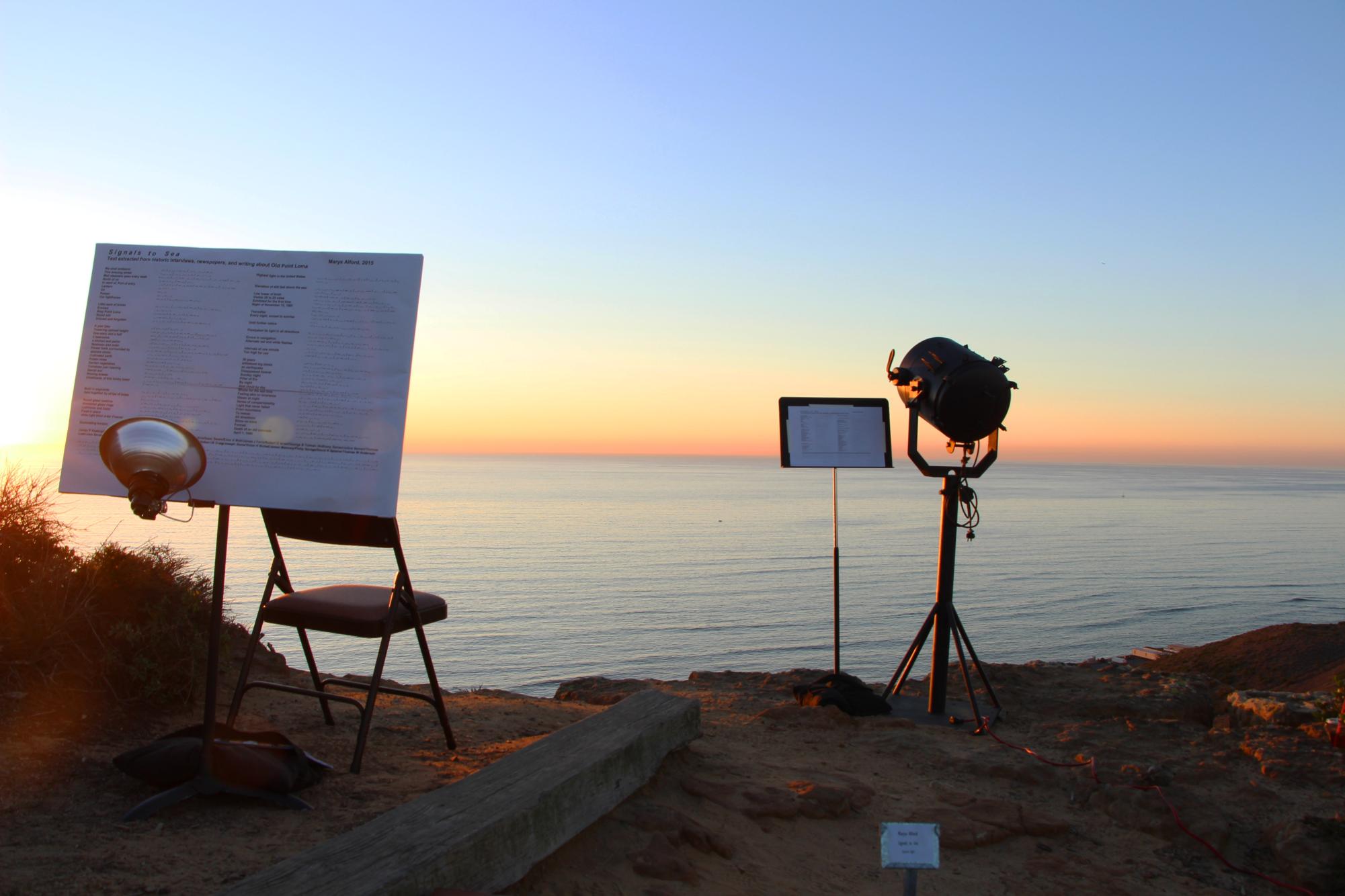 Behind the camera